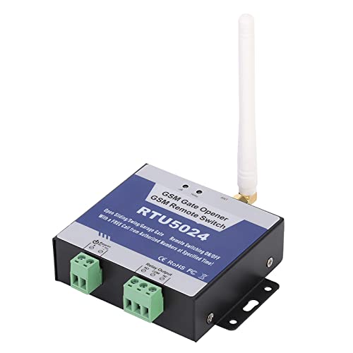 Syrisora ​​RTU5024 Upgrade GSM Toröffner Relaisschalter Drahtlose Fernbedienung Türöffner DC 9-36V (RTU5024-Upgrade-Version) von Syrisora