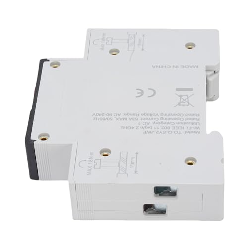 Syrisora Remote Control Switch, WiFi Smart Cirmar Breaker, 1-63A 1P+N Via Spanning Security Remote Control Switch for Haushaltsgeräte von Syrisora