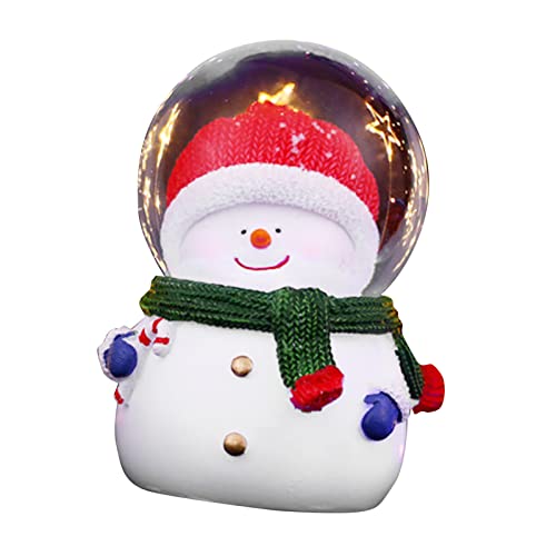 Syrisora Weihnacht Schneekugel Farbe Wechseln Beleuchtet Weihnachtskristallkugel Harzglas Weihnachtskugel Ornamente Big Headed Kids Weihnachtsfeiertagsbevorzugt Tischdekor Herzstück (Großer Syrisora Weihnacht Schneekugel Farbe Wechseln Beleuchtet Weihnachtskristallkugel Harzglas Weihnachtskugel Ornamente Big Headed Kids Weihnachtsfeiertagsbevorzugt Tischdekor Herzstück (Großer von Syrisora