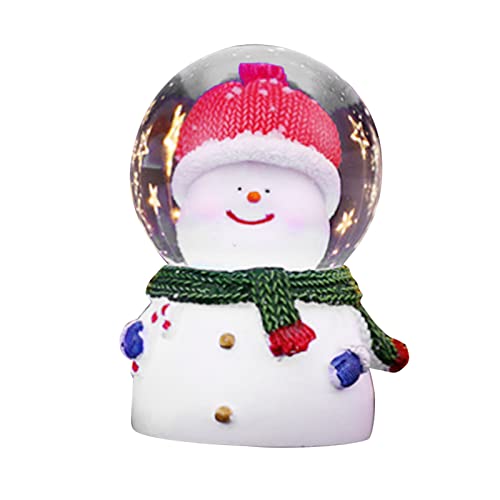 Syrisora Weihnacht Schneekugel Farbe Wechseln Beleuchtet Weihnachtskristallkugel Harzglas Weihnachtskugel Ornamente Big Headed Kids Weihnachtsfeiertagsbevorzugt Tischdekor Herzstück (Kleiner Syrisora Weihnacht Schneekugel Farbe Wechseln Beleuchtet Weihnachtskristallkugel Harzglas Weihnachtskugel Ornamente Big Headed Kids Weihnachtsfeiertagsbevorzugt Tischdekor Herzstück (Kleiner von Syrisora