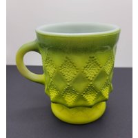 Feuerkönig Zweifarbige Grüne Glastasse von SysamosCurio