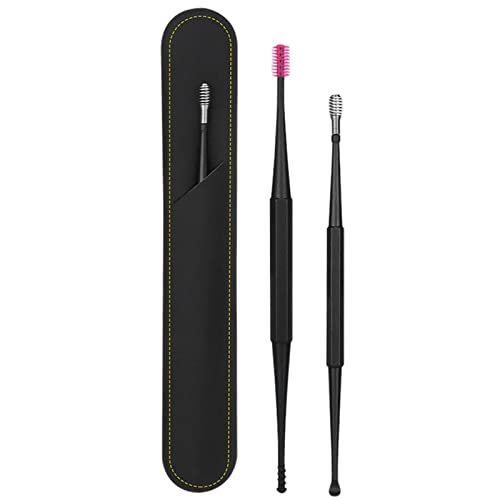 Sysdisen Ohrreiniger-Kit - Sicheres Ohrenschmalz-Picker-Kit mit Zwei Köpfen | 360 Grad gründliche Ohrreinigungskombination für Zuhause, Friseursalon, Spa und Massagegeschäft von Sysdisen