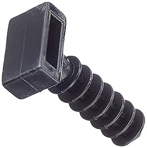 Sysfix 3530602 Dübelflansch, Paket mit 100 Stück, TBR, aus Polyamid, 6 mm, Farbe: Schwarz von Sysfix