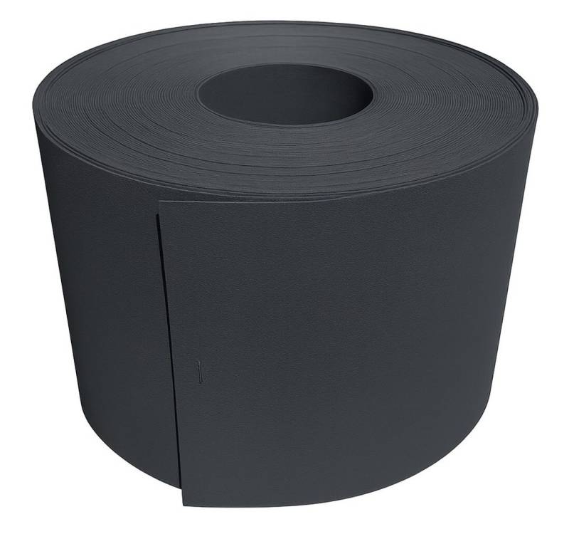 Systafex® Sichtschutzstreifen Sichtschutz Rolle RAL7016 Anthrazit 26m für Doppelstabmattenzaun, blitzschnelle Montage, Witterungsbeständig, UV-beständig von Systafex®