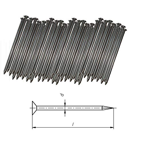 Nägel Senkkopf Baunägel DIN 1151 blank Stahlstift Stahlnägel Drahtstift Nagel 5kg (2x40mm) von Systafex