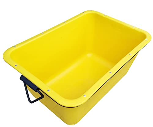 Systafex 200 Liter Mörtelmulde gelb kranbar frostbeständig umlaufendedr Stahlrahmen mit GS-Siegel Mörtelwanne Mörteleimer von Systafex