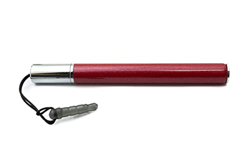SYSTEM-S Touchpen Stylus aus Aluminium in Rot für Tablet Smartphone Laptop Surface von System-S