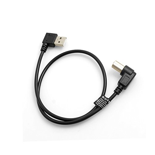 System-S USB A Stecker 90° Grad Links Gewinkelt zu USB Typ B Stecker 90° Rechts Gewinkelt Adapter Kabel 50 cm System-S USB A Stecker 90° Grad Links Gewinkelt zu USB Typ B Stecker 90° Rechts Gewinkelt Adapter Kabel 50 cm von System-S