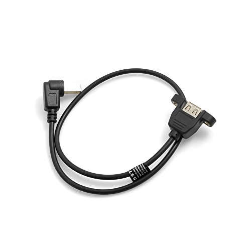 System-S USB Typ B Stecker auf USB A Buchse Panel Mount Stecker USB Kabel Verlängerungskabel 50cm System-S USB Typ B Stecker auf USB A Buchse Panel Mount Stecker USB Kabel Verlängerungskabel 50cm von System-S
