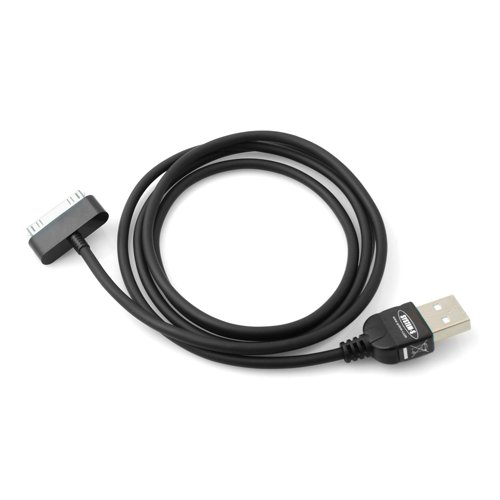 System-S 1 m Meter High Speed 30-Pin Ladekabel für doppelt so schnelles Aufladen Double Time Charging doppelte Ladegeschwindigkeit 2X Schneller für iPhone iPad iPod von System-S