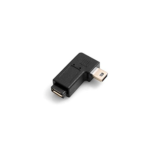 SYSTEM-S Mini USB Stecker auf Micro USB Buchse Winkel Adapter Links SYSTEM-S Mini USB Stecker auf Micro USB Buchse Winkel Adapter Links von System-S