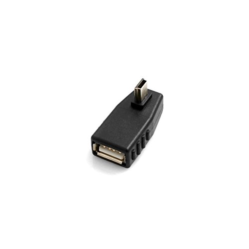System-S USB Adapter USB A Eingang zu Mini USB Stecker Adapter 90° Links Winkel Stecker Kabel von System-S