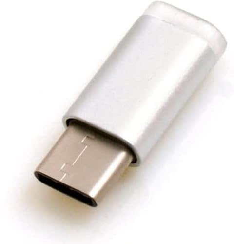 System-S USB 3.1 Typ C Stecker auf Micro USB 2.0 Buchse Adapter Converter Adapterstecker Farbe Silber von System-S