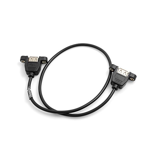 System-S USB A Buchse auf USB A Buchse Panel Mount Stecker USB Kabel Verlängerungskabel 52cm System-S USB A Buchse auf USB A Buchse Panel Mount Stecker USB Kabel Verlängerungskabel 52cm von System-S