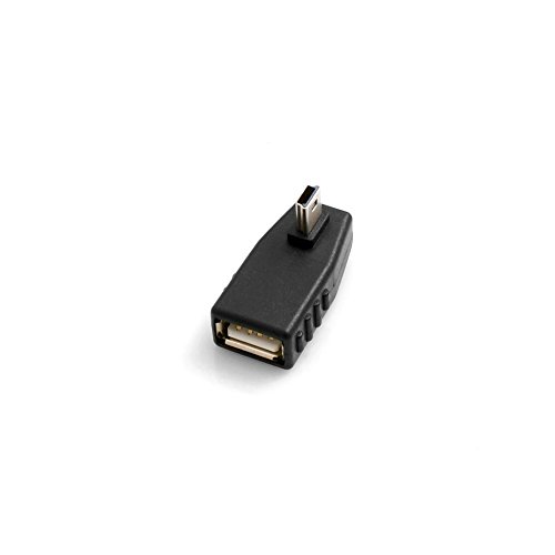 System-S USB Adapter USB A Eingang zu Mini USB Stecker Adapter 90° Rechts Gewinkelt Winkel Stecker Kabel von System-S