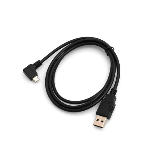 System-S USB Kabel Datenkabel Ladekabel Winkelstecker Winkel 90 Grad Gewinkelt 1 m für Barnes & Noble Nook Simple Touch with GlowLight von System-S
