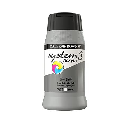 SYSTEM3 500 ml Silver Imit von Daler Rowney