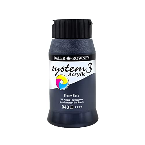 SYSTEM3 500 ml schwarz von Daler Rowney