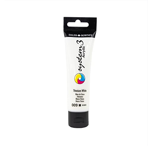 SYSTEM3 Acrylfarbe, 59 ml, Titanweiß SYSTEM3 Acrylfarbe, 59 ml, Titanweiß von Daler Rowney