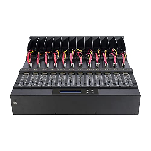 Systor 1 bis 11 M.2 NVMe/SATA Duplizierer – 9 GB/min – eigenständiger Kopierer und Radiergummi für mehrere PCIe M2, 2,5/3,5 Zoll HDD-Festplatten und SSD-Solid-State-Laufwerke (SYSNVME-XW211) von Systor