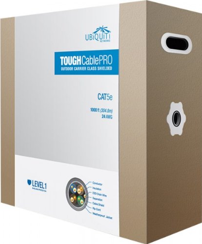 Ubiquiti TOUGHCABLE-PRO GESCHIRMTES OUTDOOR KABEL 305m Box TCL1 Schirmung Ubiquiti TOUGHCABLE-PRO GESCHIRMTES OUTDOOR KABEL 305m Box TCL1 Schirmung von Ubiquiti Networks