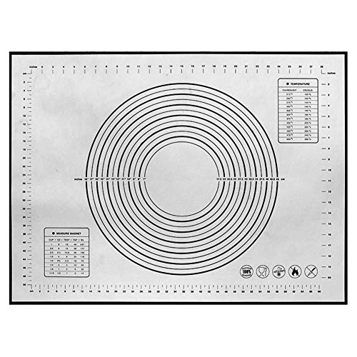 Sytaun 26 Cm X 29 Cm Silikon-Backmatte, Antihaft-BackmattenRolling Sheet Silikon-Backmatten-Pad Antihaft-Backgeschirr Mehl-Gebäck-Teppich Schwarz 26 x 29 cm von Sytaun