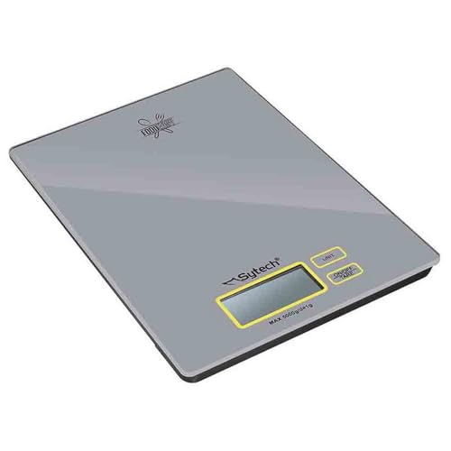 Digitale Küchenwaage, Design ·slim, 5 kg, grau, (Sytech) von Sytech