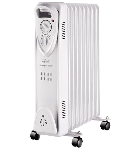 SYTECH SY-RA900A Ölheizkörper 2000 W, Energio 2000, 9 Elemente, Weiß von Sytech