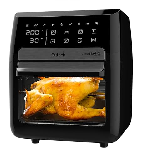 Sytech SY-AF1200 SYTECH SY-AF1200 Ölfreie Luftfritteuse Aero Maxi XL mit Zubehör - Digital, Berührung, 12 Liter, 1700 W, gleichmäßiges Kochen von Sytech