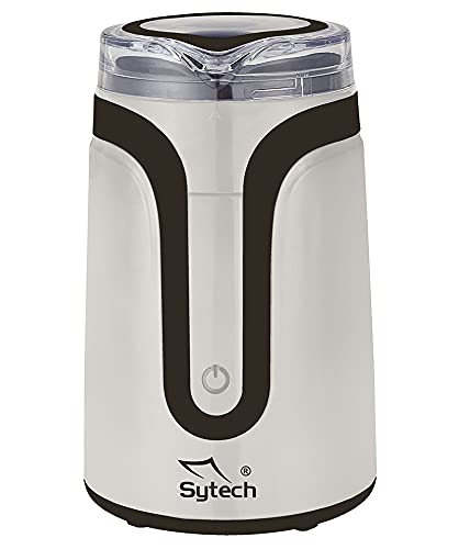 Sytech SY-CG2BG Kaffee- und Gewürzmühle, 150 W, Kapazität für 10 Tassen, Beige von Sytech