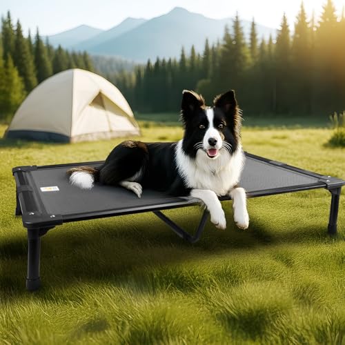 Sytopia Erhöhtes Hundebett für große Hunde, 107,7 cm, kaufestes Haustierbett mit kühlendem Netz, stabiler Aluminiumrahmen, rutschfeste Füße, wasserdichtes Design, ideal für drinnen und draußen Sytopia Erhöhtes Hundebett für große Hunde, 107,7 cm, kaufestes Haustierbett mit kühlendem Netz, stabiler Aluminiumrahmen, rutschfeste Füße, wasserdichtes Design, ideal für drinnen und draußen von Sytopia