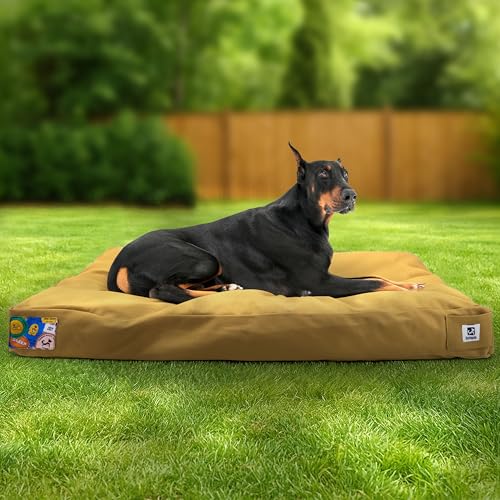 Sytopia Hundebett aus Segeltuch, 106,7 cm, waschbar und wasserdicht, mit kaufestem, abnehmbarem Bezug, ideal für extra große Hunde für drinnen, draußen, Kiste oder Terrasse, Gelb Sytopia Hundebett aus Segeltuch, 106,7 cm, waschbar und wasserdicht, mit kaufestem, abnehmbarem Bezug, ideal für extra große Hunde für drinnen, draußen, Kiste oder Terrasse, Gelb von Sytopia