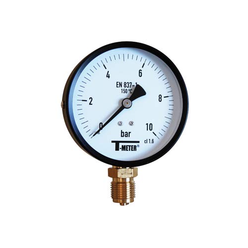 Syveco 1619002 Serie 1619 Stahl Gehäuse Druckanzeige, Trocken, Radial, 1/2" BSP, 100 mm Durchmesser, 0/1.6 Bar Syveco 1619002 Serie 1619 Stahl Gehäuse Druckanzeige, Trocken, Radial, 1/2" BSP, 100 mm Durchmesser, 0/1.6 Bar von Syveco