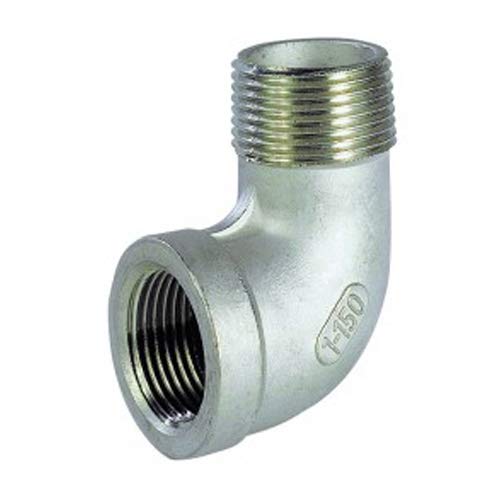 Syveco 2010008 Serie 2010 90° Male/Female Elbow Armaturen, Geformt Rostfreier Stahl, PN20, 1-1/2" x 1-1/2" x 1-1/2" von Syveco