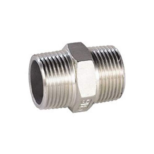 Syveco 2030007 Serie 2030 Sechseckig Nippel Armaturen, Besetzung Rostfreier Stahl, PN20, 1-1/4" x 1-1/4" von Syveco