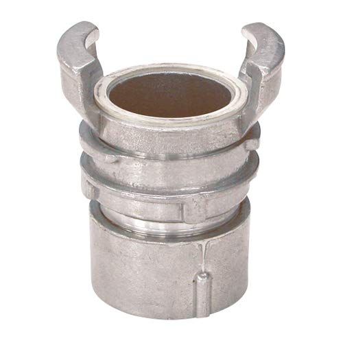 Syveco 2414032 Serie 2413 Aluminium Symmetrische Beschläge, Weiße NBR-Dichtung, 1/2 Weiblich BSP-Verriegelungsbeschläge, 1-1/4" BSP von Sferaco