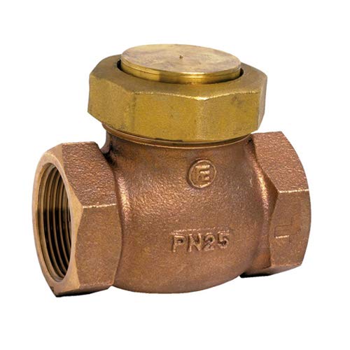 Syveco 350007 Serie 350 Bronze Ventil mit Vertikalem Hub, Edelstahlsitz, Edelstahlventil, PN25, 1-1/4" BSP von Syveco