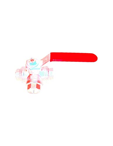 Syveco 513002 Serie 513 Messing Kugelhahn, PN16, 3-Wege-Serie, 2 Positionen, L-förmiges Licht, 1/4" FBSP von Syveco