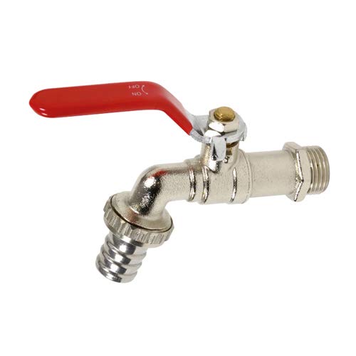 Syveco 696145 Serie 696 Vernickelt Messing Abzugsventil, 1/4 Wende, Roter flacher Stahlgriff, 1/2" BSP M x 3/4" BSP M, 18mm Nippeldurchmesser Syveco 696145 Serie 696 Vernickelt Messing Abzugsventil, 1/4 Wende, Roter flacher Stahlgriff, 1/2" BSP M x 3/4" BSP M, 18mm Nippeldurchmesser von Syveco