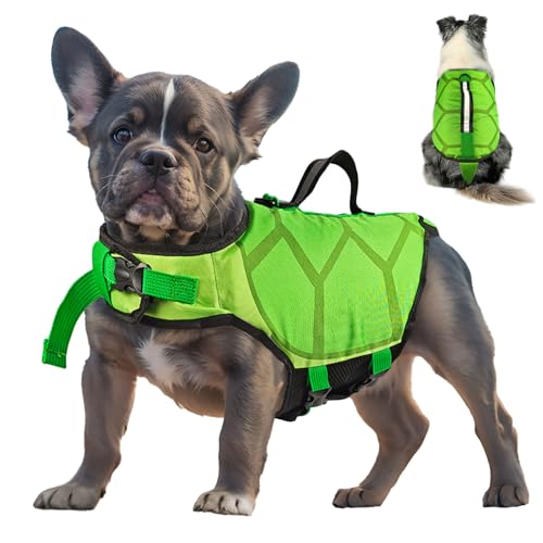 Syzplnwy Leichte Schwimmweste für Hunde – verstellbare, reflektierende Schwimmweste mit Rettungsgriff für kleine, mittelgroße Hunde | Sicherheitsausrüstung für Schwimmen, Bootfahren und Syzplnwy Leichte Schwimmweste für Hunde – verstellbare, reflektierende Schwimmweste mit Rettungsgriff für kleine, mittelgroße Hunde | Sicherheitsausrüstung für Schwimmen, Bootfahren und von Syzplnwy