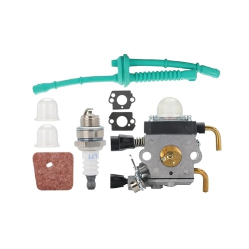 CMCP Vergaser passend for S FS55 FS55R FS55RC KM55 HL45KM55R FS38 String Weed Eater mit AF-Leitungsdichtung Carb(1 Set A) von SzNPm