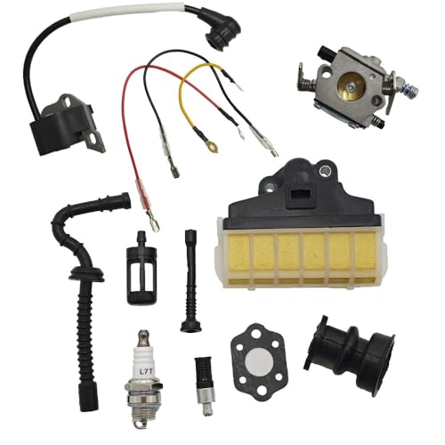 Vergaser Zündspule Zündkerze Kit Fit for S 021 023 025 MS230 MS250 MS210 021 025 Kettensäge Teile 11231200605 W WT286(Carburetor) von SzNPm