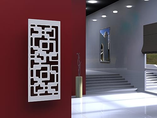 Badheizkörper Design Downtown 2, HxB: 120 x 47 cm, 799 Watt, weiß MADE IN GERMANY Szagato Handtuchheizung Handtuchwärmer Design Heizkörper Mittelanschluss vertikal Wohnraumheizkörper modern von Szagato