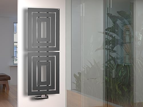 BADHEIZKÖRPER Design Insight 2 162x60 cm 1224 W anthrazit moonstone SZAGATO Badheizkörper Insight weiß mittelanschlußSZ-Metall handtuchwärmer handtuchtrockner handtuchhalter paneelheizkörper von Szagato