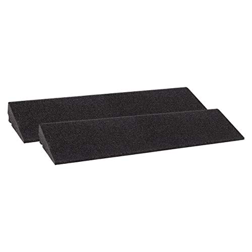Bordsteinrampe Gummi LxBxH: 800x250x70 mm Set = 2 Stück schwarz (Rampe Gummikeil Rollstuhlrampe Auffahrrampe Auffahrkeil Auffahrhilfe Türschwellenrampe, Autorampe) von Szagato