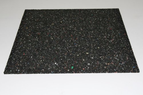 Gummimatte 1 cm Anti-Vibrationsmatte Antirutschmatte 100 x 60 x 1 cm, schwarz (Meterware) (Bautenschutzmatte Antivibrationsmatte Außenbereich Kofferraummatte Bodenbelag Gummi) von Szagato