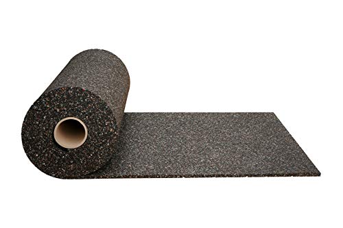 Gummimatte 2 cm Anti-Vibrationsmatte Antirutschmatte 200 x 125 x 2 cm, schwarz (Meterware) (Bautenschutzmatte Antivibrationsmatte Außenbereich Kofferraummatte Bodenschutzmatte Bodenbelag Gummi) von Szagato