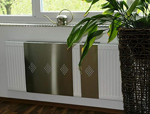 Heizkörperverkleidung 60 x 60 cm Design: Raute, Edelstahl (1 Stück) Marke: Szagato (Heizkörper-abdeckung für Heizkörper/Heizung Heizungs-verkleidung Heizkörper-verkleidung Heizungs-abdeckung) von Szagato