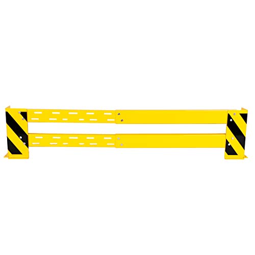 Rammschutzplanke variable 100-200 cm + 2 Rammschutzecken 400x160x6 mm + 8 Dübel (Anfahrschutz Regalschutz Rammschutzecke Made in Germany) von Szagato