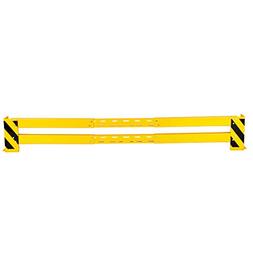 Rammschutzplanke variable 200-300 cm + 2 Rammschutzecken 400x160x6 mm + 8 Dübel (Anfahrschutz Regalschutz Rammschutzecke Made in Germany) von Szagato